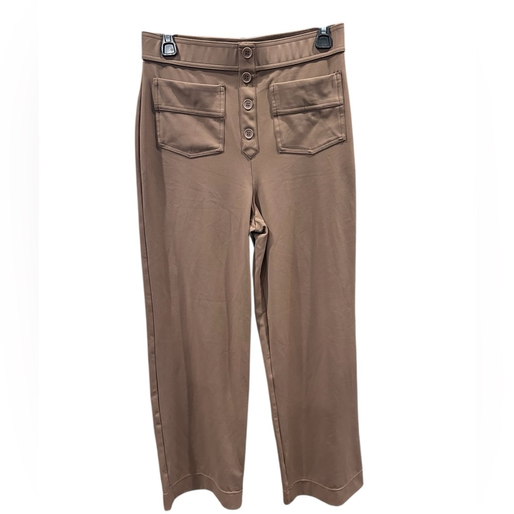 HALARA Women's Tan Wide Leg Pants Medium Tall High Rise